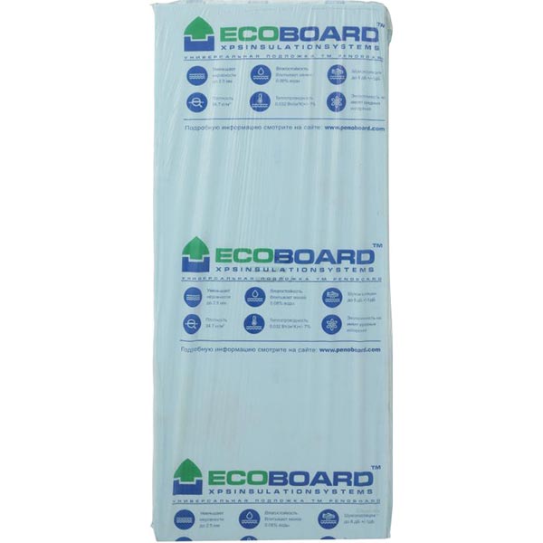 Экструзионный пенополистирол Ecoboard 1200x550x10 мм 10 шт.